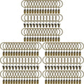 120 Pack Curtain Rings with Clips, Drapery Clips with Rings, Drapes Rings 1.26 by AMZSEVEN