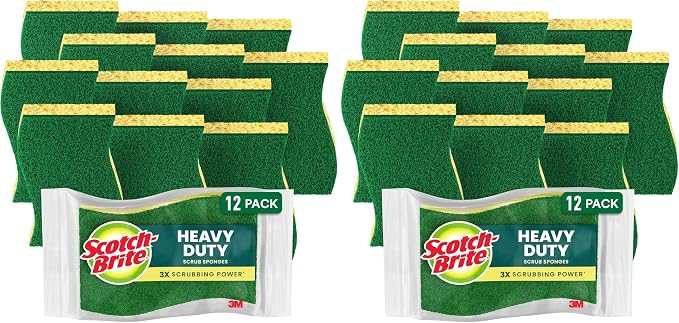 Scotch-Brite Heavy Duty Scrub Sponges, by Unknown