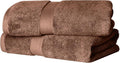 SUPERIOR Egyptian Cotton Plush & Absorbent, Bath Towel Set of 2, Chocolate | by SUPERIOR