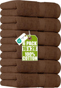Utopia Towels 6 Pack Premium Hand Towels 16x28 in 600 GSM Cotton Dark Brown | by Unknown