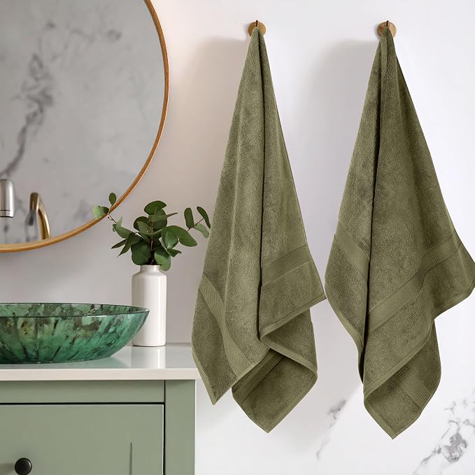 SUPERIOR Egyptian Cotton Plush & Absorbent, Bath Towel Set of 2, | Quick Dry - Image 2