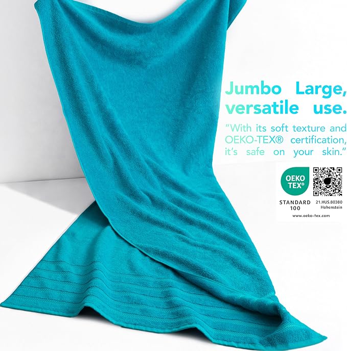 American Soft Linen 100% Cotton Luxury Turkish Towels, 35x70 XL Bath Sheet | - Image 3