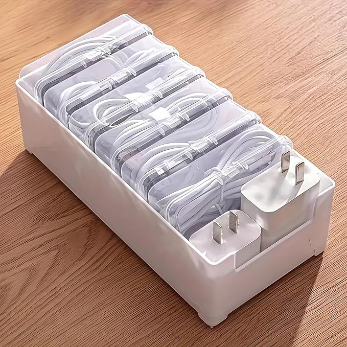 11 Grid Clear Cable Organizer Box - Image 7
