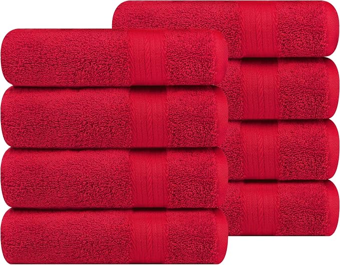 100% Cotton Hand Towels 18x28 Inches, 600 GSM, Soft & Absorbent by AmpleDecor