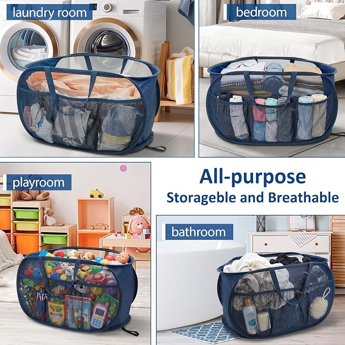 4 Pack Pop Up Laundry Hamper - Image 7