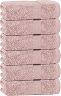White Classic Pink Hand Towels for Bathroom Cotton Hand Towel Bulk for Gym by WhiteClassic