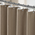Vipfree 3 in 1 Shower Curtain Set, Waffle Shower Curtain and Liner Set by Vipfree