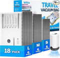 18 Packs Vacuum Bags for Travel by Wfiia