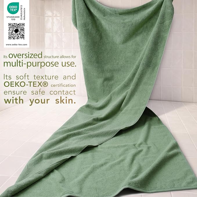 Cotton Paradise 100% Cotton Turkish Towel, Soft Absorbent Quick Dry, 40x80 - Image 3
