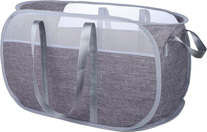 Pop Up Laundry Hamper，with Durable Handles collapsible laundry basket，Easy to - Image 3