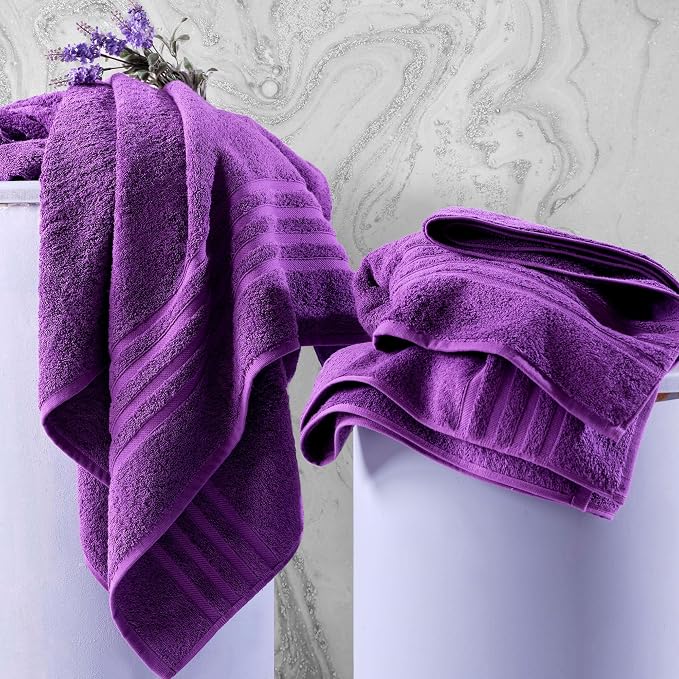 Hawmam Linen Jumbo Large Bath Sheets Towels 2 Pack Soft and Absorbent - Image 4