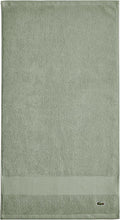 Lacoste Heritage 100% Supima Cotton Hand Towel 16" x 30", Aloe | Highly by Unknown