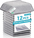 12Pcs New Upgrade 2-Layer Non Scratch Wire Dishcloth, Wire Dishwashing Rag by UAFAPCleaning