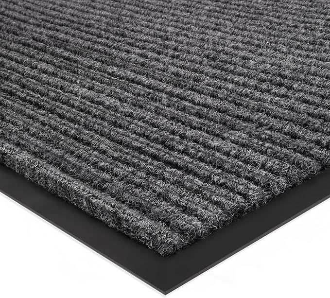 Durable Front Door Mat, Heavy Duty Indoor Outdoor Doormat, 72" x 48" Low Profile Outdoor Mats for Home Entrance, Stain and Fade Resistant Shoe Scraper Mat, Ideal for High Traffic Area