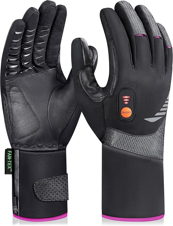 Heated Gloves for Men Women, Rechargeable Waterproof Heated Work Gloves with Arthritis Raynaud's Relief for Ski Golf Hiking Driving