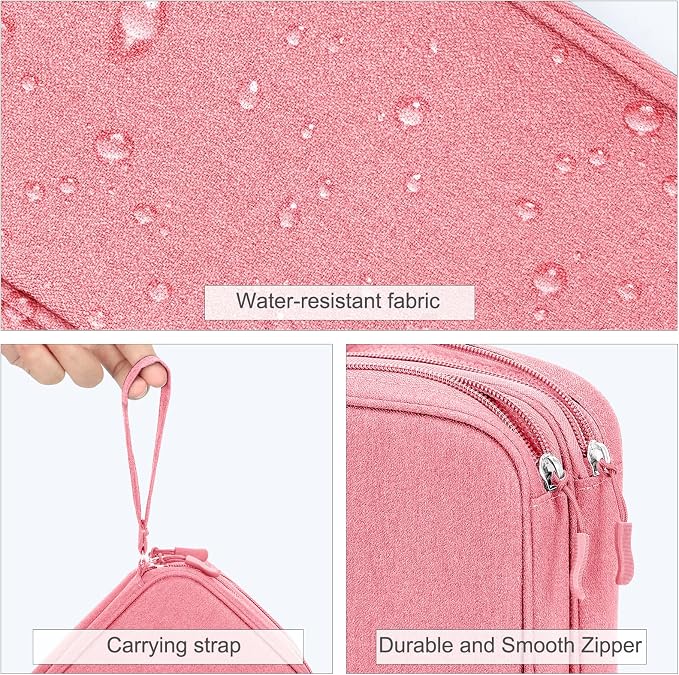 FYY Electronic Organizer, Travel Tech Pouch Bag, Waterproof, Double Layers - Image 4