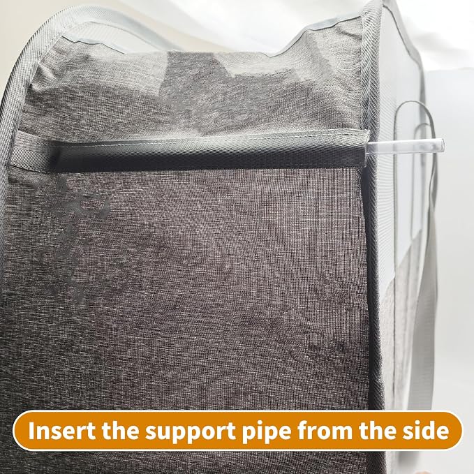 95L Collapsible Laundry Basket, Dirty Clothes Hamper | Foldable Laundry Hamper - Image 8