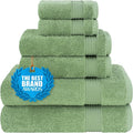 Cotton Paradise Towel Set of 6, 2 Bath Towels, 2 Hand Towels and 2 Washcloths by UNITEDHOMETEXTILE