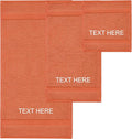 Chakir Turkish Linens 100% Cotton Personalized 3-Piece Set, Coral | by ChakirTurkishLinens