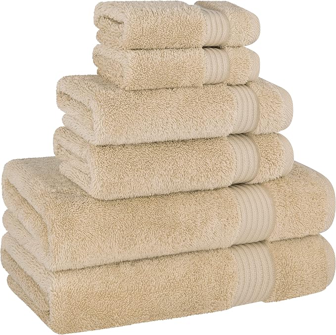Cotton Paradise 100% Cotton Turkish Towel Set, Soft Absorbent Quick Dry - Image 5