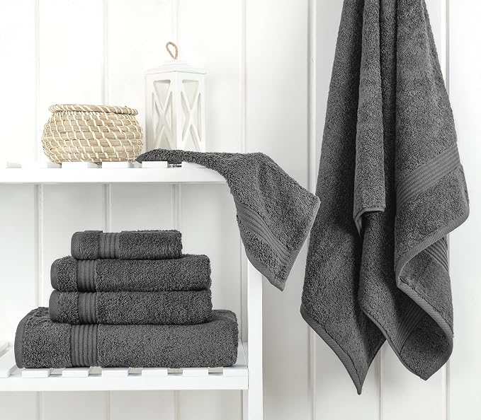 Cotton Paradise Towel Set of 6, 2 Bath Towels, 2 Hand Towels and 2 Washcloths - Image 3