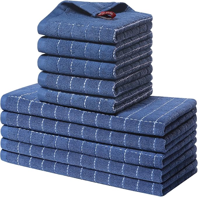 Homaxy Kitchen Towels and Dishcloths Set by Homaxy