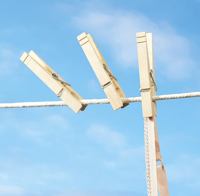 Whitmor Wood Natural Clothespins - Image 2