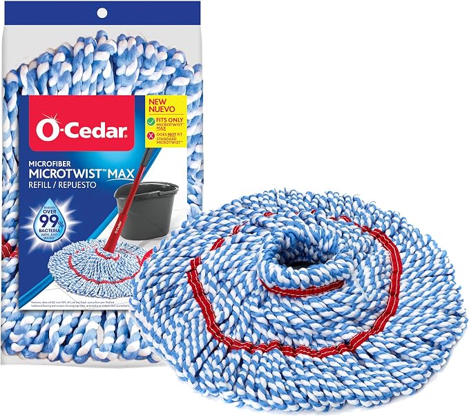 O-Cedar Genuine MicroTwist MAX Twist Mop Head Replacement | Machine Washable | by Unknown