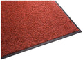 Guardian Platinum Series Indoor Wiper Floor Mat, Rubber with Nylon Carpet, 2'x9', Red