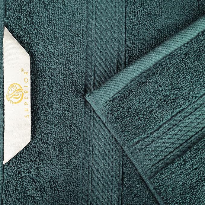 Superior Egyptian Cotton 800 GSM Plush & Absorbent, 9 Piece Set, Teal | Quick - Image 7