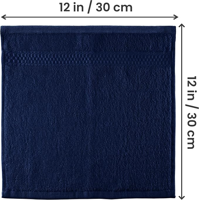 Utopia Towels 12 Pack Premium Wash Cloths, 12x12 in, 100% Cotton, Gym & Face - Image 2
