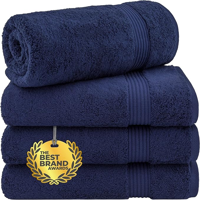 Cotton Paradise 100% Cotton Turkish Towel Set, Soft Absorbent Quick Dry by UNITEDHOMETEXTILE