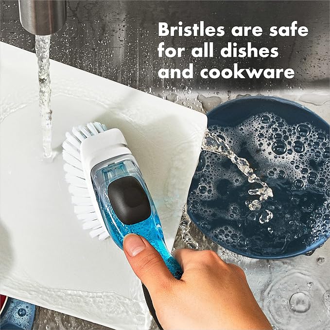 OXO Good Grips Soap Dispensing Dish Brush Storage Set - Image 3
