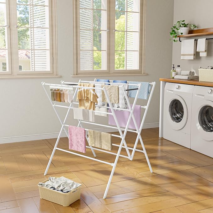 Drying Rack Clothing, 12 Drying Poles - Image 2