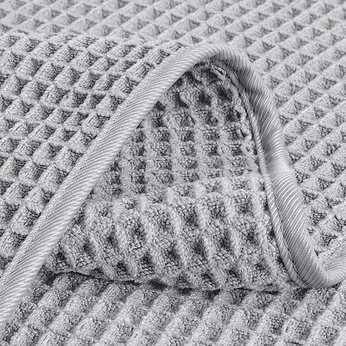 POLYTE 430 GSM Poly Blend Microfiber Quick Dry Waffle Hand Towel, 16x30 in | 4 - Image 4