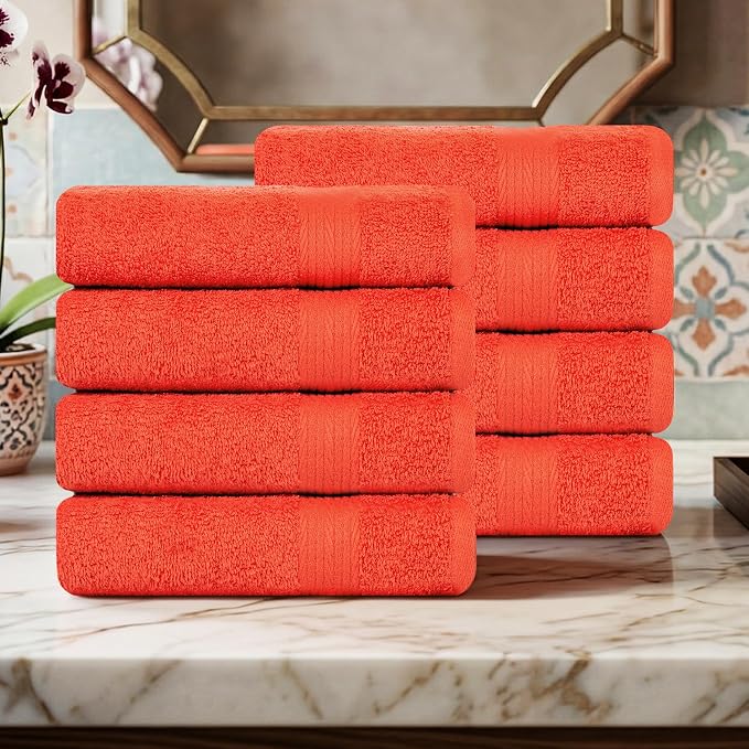 100% Cotton Hand Towels 18x28 Inches, 600 GSM, Soft & Absorbent - Image 2