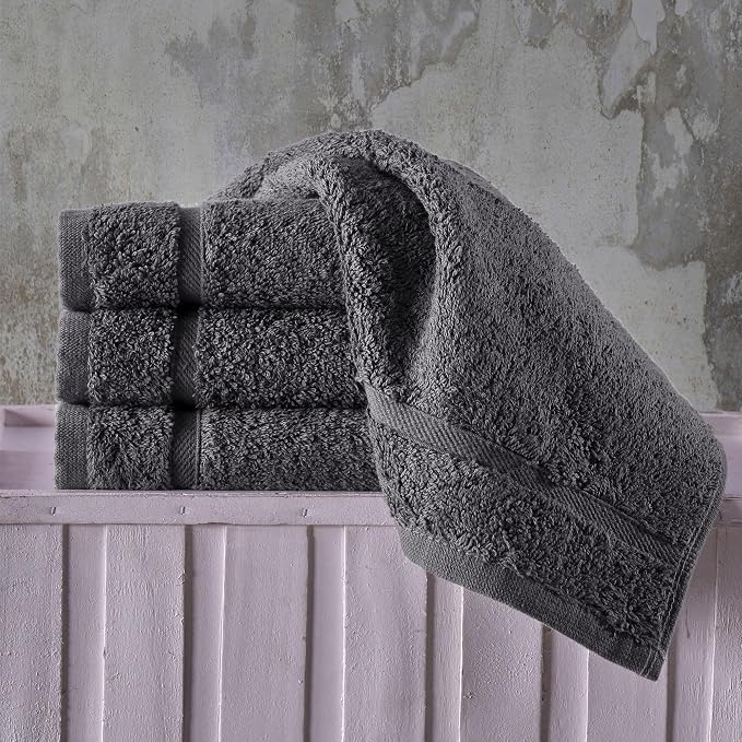 Hawmam Linen Luxury Cotton Washcloths 13x13 Inch - Image 5