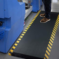FEATOL Anti Fatigue Mat Industrial, Ergonomic Standing Floor Mat for Work for Stand -Safety Support for Leg & Back Pain(Yellow Border, 17" x 24", 1PC)