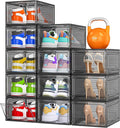 12 Pack Shoe Organizer, Stackable Shoe Storage Boxes by 7+code