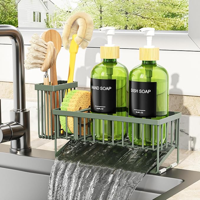 Cisily Kitchen Dish Soap Dispenser Set - Image 3
