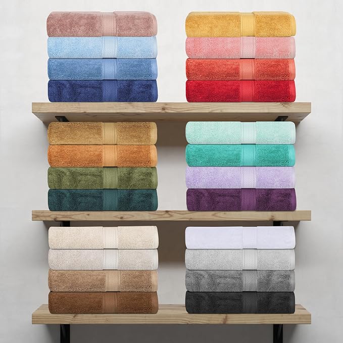 SUPERIOR Egyptian Cotton Ultra Plush & Absorbent, 6 Piece Set, Soft Luxury - Image 7