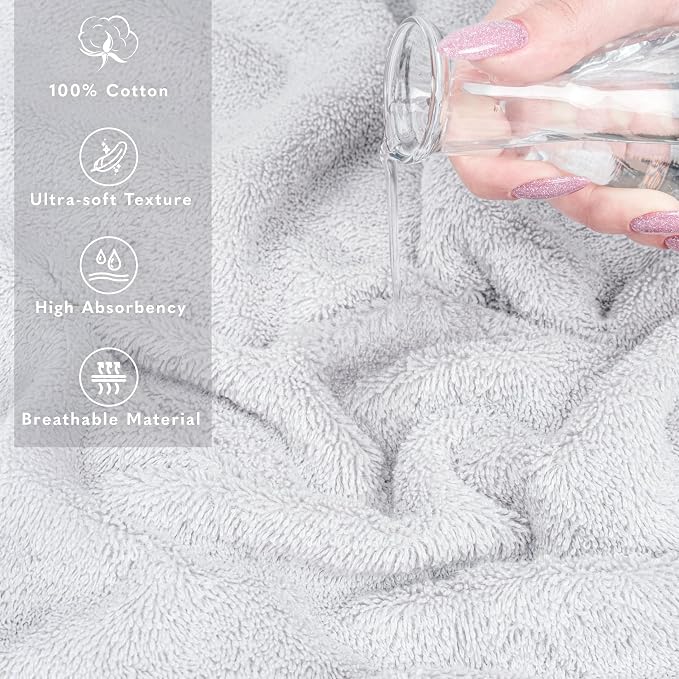 American Soft Linen 100% Cotton Luxury Turkish Towels, 35x70 XL Bath Sheet | - Image 4