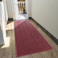 Yimobra Outdoor Indoor Runner Mat 72x24, All-Season Waterproof Entrance Mat for Front Door with Drainage Holes, Heavy Duty Non-Slip Doormat for Garage Patio Entryway, Red
