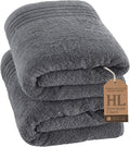 Hawmam Linen Jumbo Large Bath Sheets Towels 2 Pack Soft and Absorbent by HawmamLinen