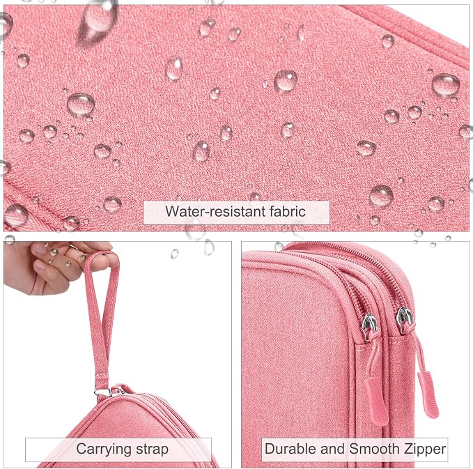 FYY Electronic Organizer, Travel Tech Pouch Bag, Waterproof, Double Layers - Image 4