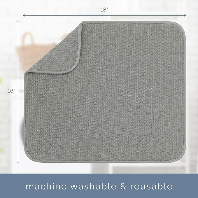 S&T INC. Dish Drying Mat, Kitchen Counter Mat - Image 4