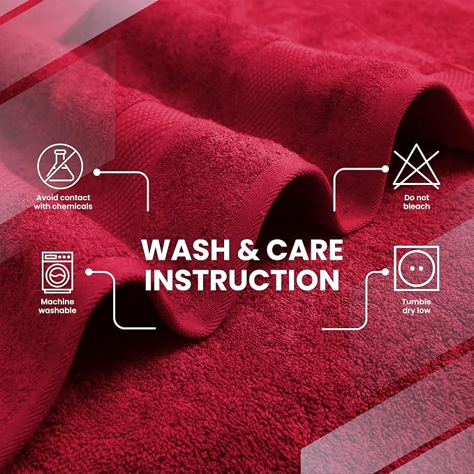 Infinitee Xclusives 100% Ring-Spun Cotton Bath Towels - Image 7