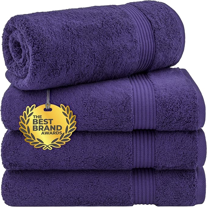 Cotton Paradise 100% Cotton Turkish Towel Set, Soft Absorbent Quick Dry by UNITEDHOMETEXTILE