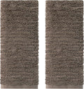 SKL Home CloudSoft Hand Towel Set-2-Piece, 100% Cotton Luxury, Mink Brown | by SKLHomebySaturdayKnightLtd