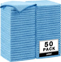 AIDEA Microfiber Cleaning Cloth Blue-50PK, Microfiber Towels by AIDEAHOME